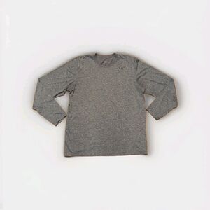 Nike Dri-FIT Long Sleeve Shirt Mens Large Gray Athletic Training Gym Workout